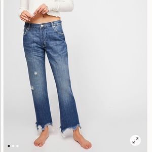 Free People Maggie Mid-Rise Straight-Leg Jean
